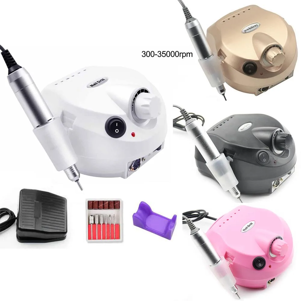 

35000RPM Professional Nail Drill Equipment Manicure Machine For Manicure Drill Tools Kits With Milling Cutter Nail Art Tool