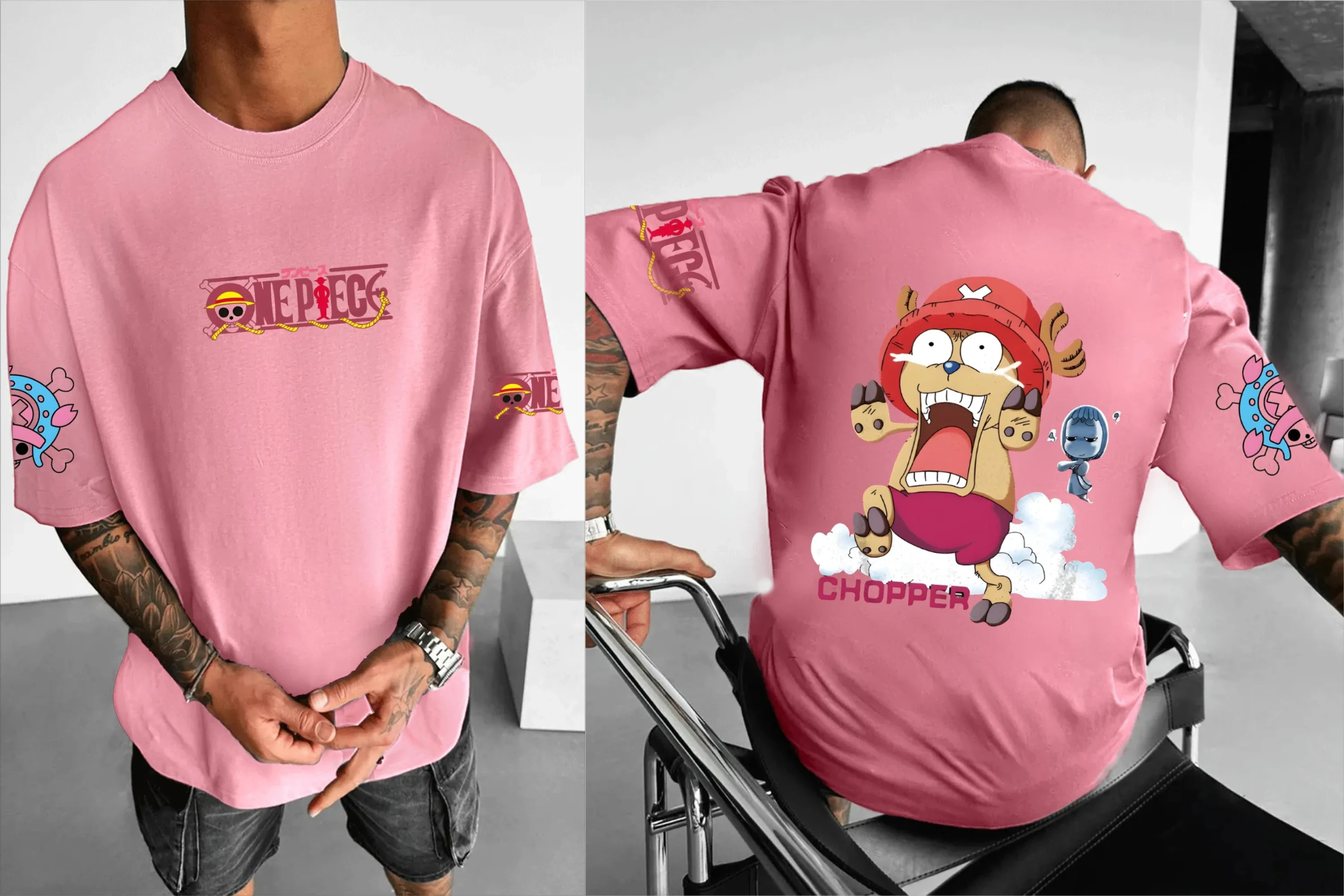 2025 ONE PIECE Anime Peripheral Printing Short Sleeve T-Shirt