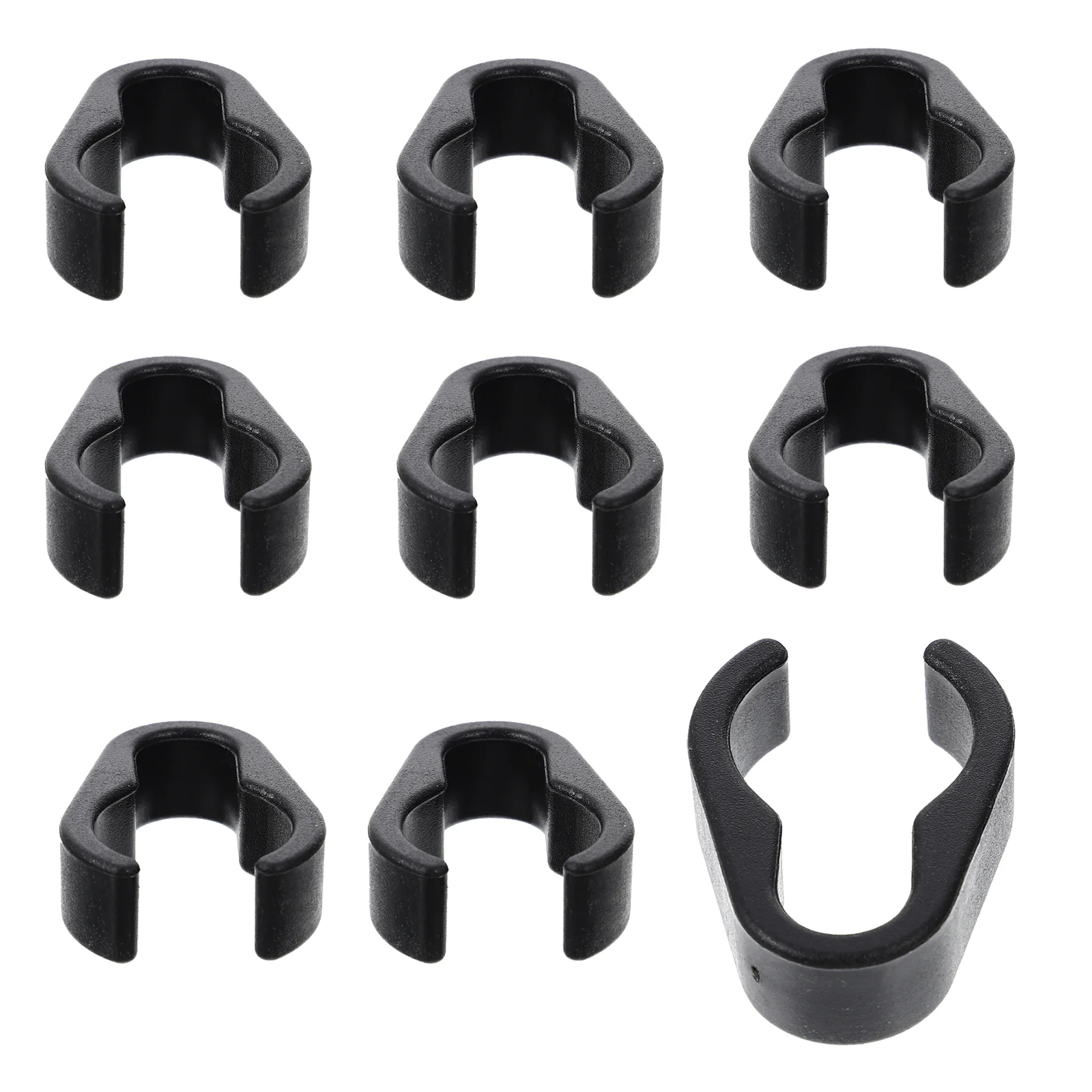 

Plastic Black Microphone Clip Boompole Cable Organizer Storage Stand Clamps Cord Flexible Mic Cable Clamps Clips Holders