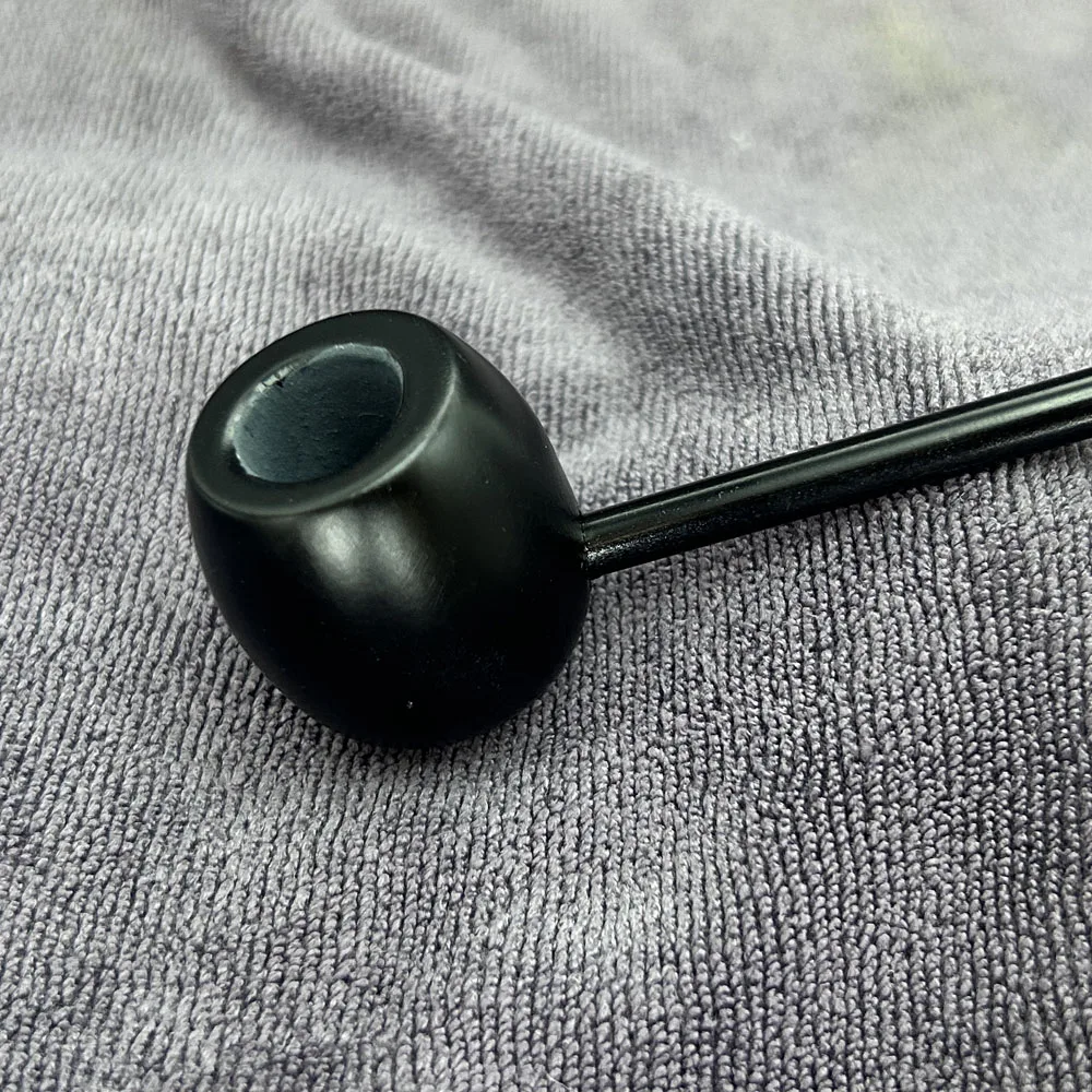 1pcs Black Wood Pipe Solid Wooden Tobacco Smoking Pipe Smoke Aceessories