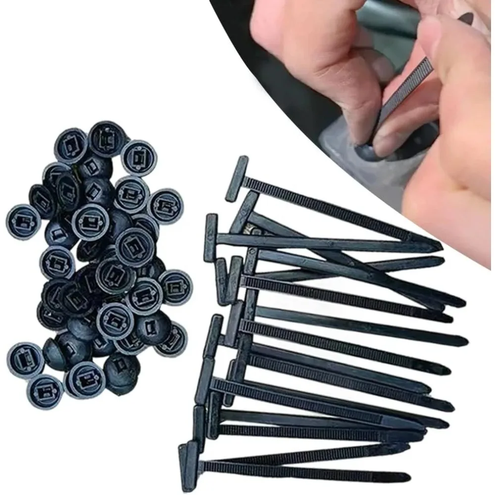 Universal Nylon Cable Tie Buckle Self-Locking Zip Ties Plastic Car Fasteners Car Body Fixed Clips Accessories