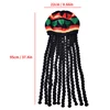 Jamaican Style Woven Knitted Wigs Beret Hat Black Dreadlocks Wig Rasta Wig Crocheted Knitted Beret Cap Reggae Wig Hat for Party 6