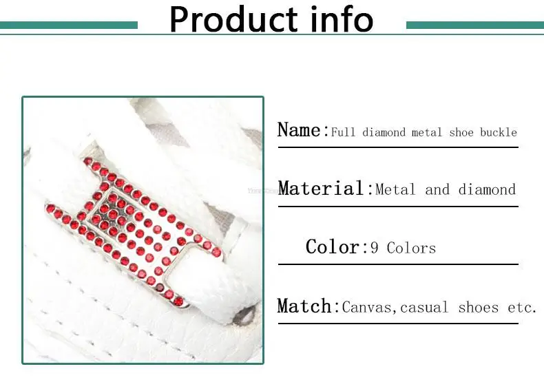 AF1 Schnürsenkel Schnalle Bunte Diamant Schuh Charms Qualität Metall Schnürsenkel Dekorationen Chapa Air Force One Sneaker Schuhe Zubehör – Detail 4