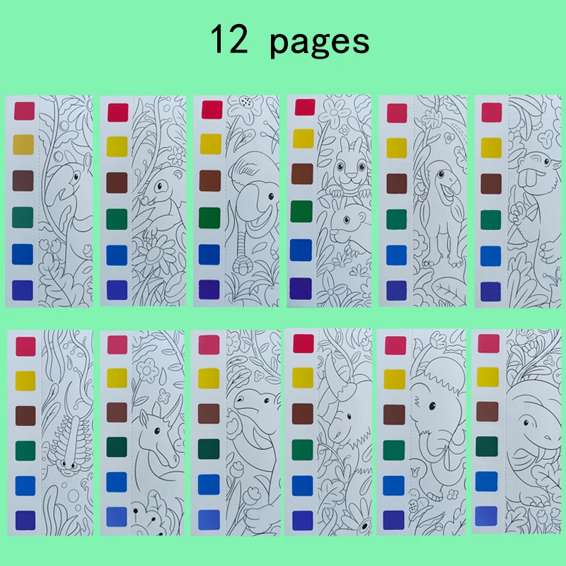 Children's Watercolor Coloring Book – Developmental Art & Drawing Toy