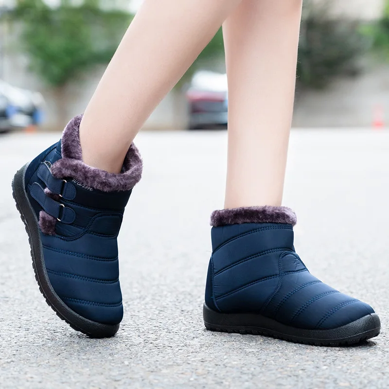 New Women Boots Winter Shoes Woman Warm Snow Boots Woman Ankle Boots for Female Winter Shoes Botas Mujerplush Booties Waterproof