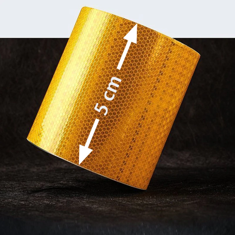 5cm 1/5/8/10/20m Reflective Tapes Reflectors Warning Tape Night Safety Sticker White Red Orange Green For Bicycle Car