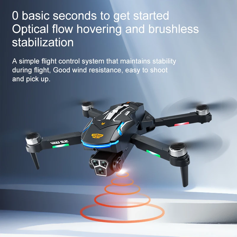 Drone S2 PRO 8K HD avec évitement d'obstacles, moteur brushless, pliable