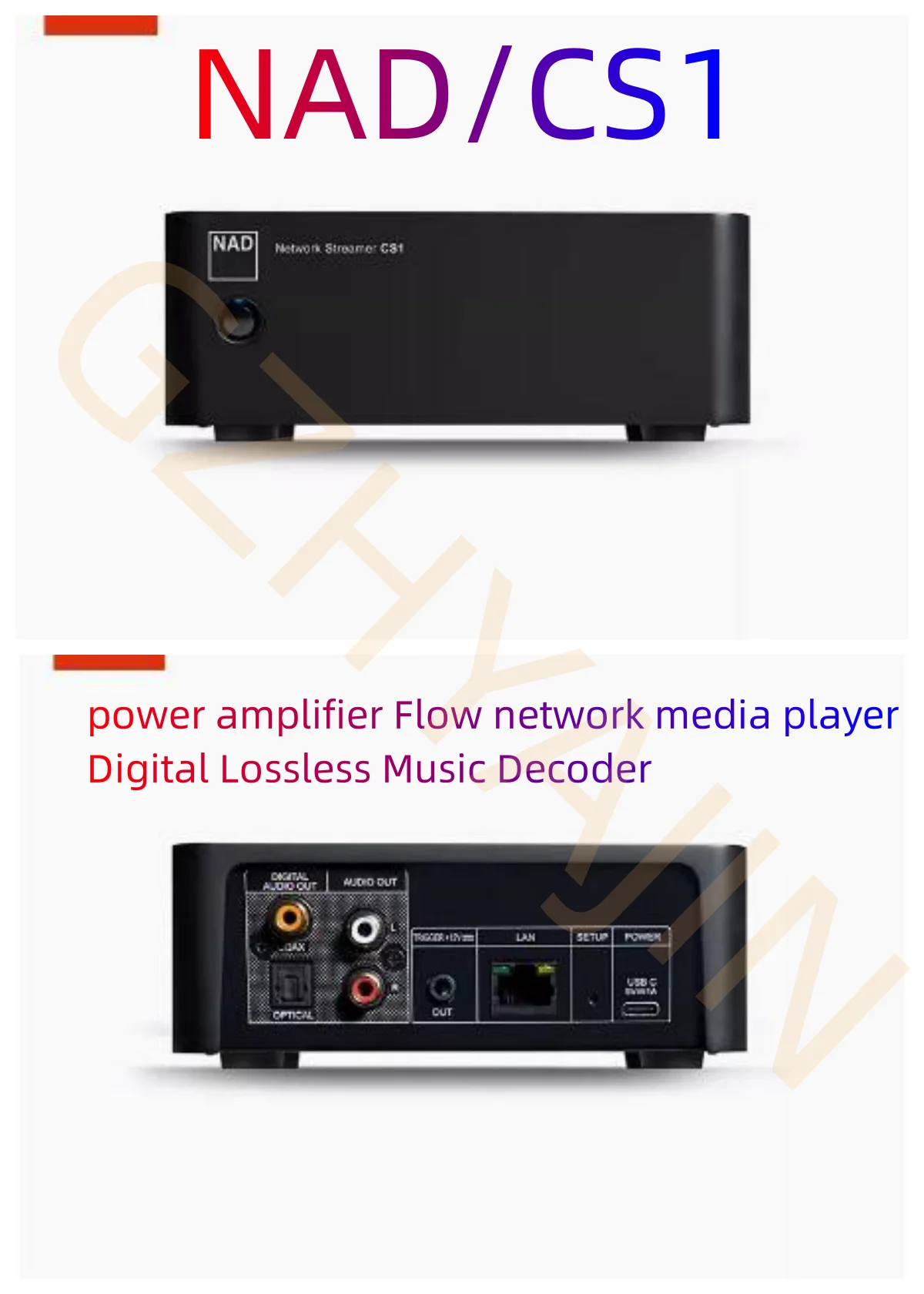 Nuovo Nad Cs1 Amplificatore Di Potenza Flow Network Media Player Cs1 Digital Lossless Music Decoder