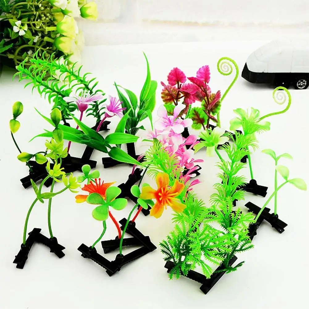 

5pcs Random Mix Funny Plant Hair Clips Bean Four-leaf Mushroom Long Grass Plants Hairpins For Kids Girls Women Hair Styling Tool