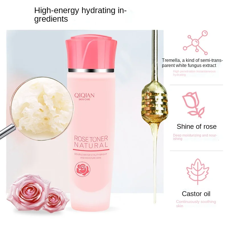 

Powder water moisturizing brightening skin softening water active face repair oil control toner rose pure dew foundation