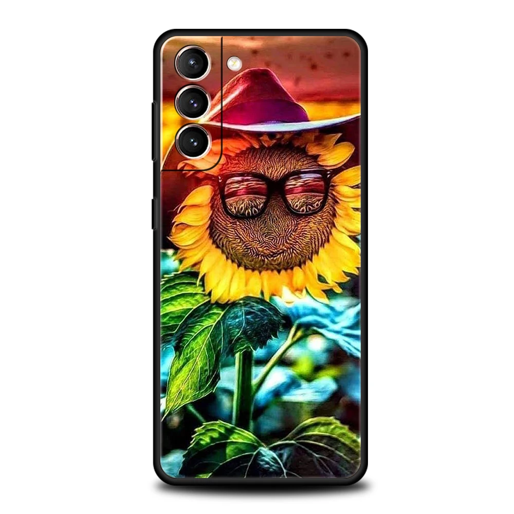 Sommer Gänseblümchen Sonnenblume Blumen blume Fall für Samsung Galaxy S24 S23 S22 S20 S21 Fe Ultra S24 S23 S10 S10E S9 plus Telefon abdeckung – Detail 2