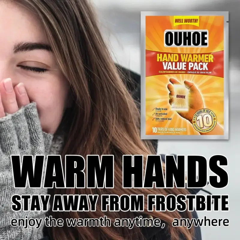 Disposable Hand Warmer Pack Multifunctional Hand Toe Warmers Adhesive Heat Pack Safe Self-heating Cold-proof Warming Patch