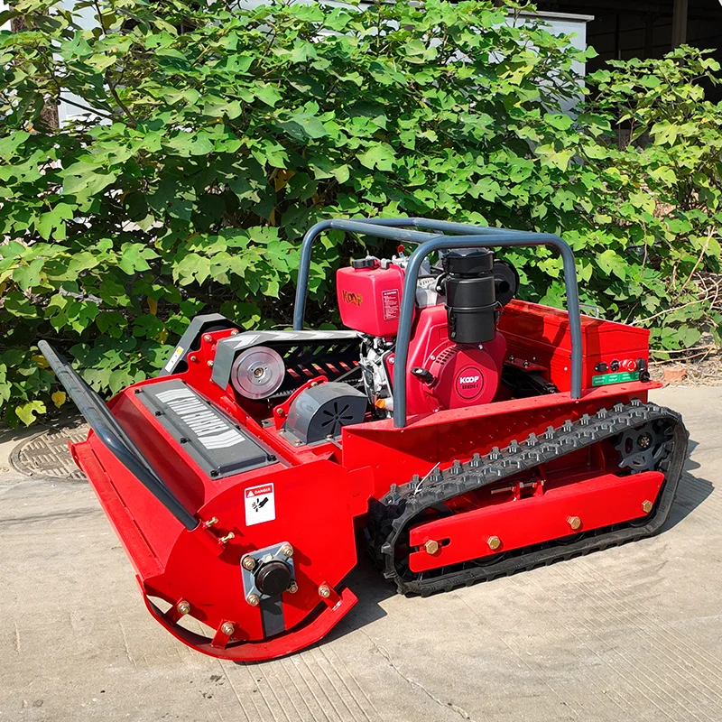 Tosaerba elettrico per agricoltura industriale a 4 tempi personalizzato, telecomando, greening idraulico senza fili per giardino agricolo