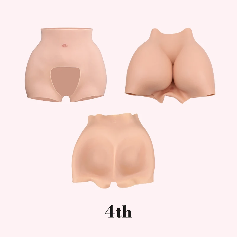 KUMIHO 가짜 엉덩이 2cm 실리콘 패딩 엉덩이 리프터 팬티, 오픈 가랑이 시시 엉덩이 인핸서, 큰 엉덩이 실리콘 셰이퍼 속옷