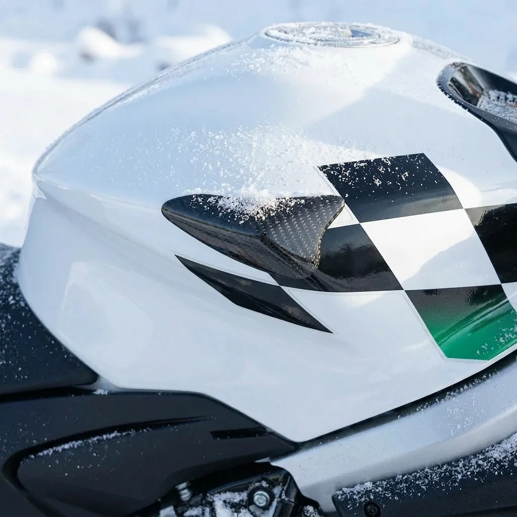 Aprilia RS 660 2020-2025 탄소 섬유용 오토바이 가스 연료 탱크 측면 보호 커버