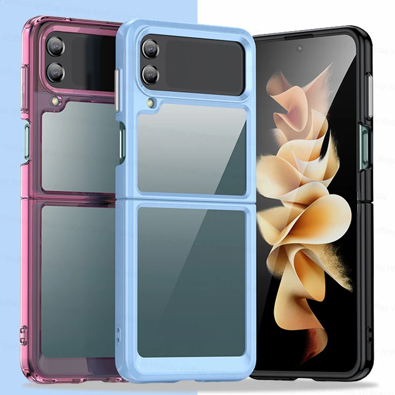 Per Samsung Galaxy Z Flip4 Custodia Samsung Galaxy Z Flip4 5 Cover Cover Posteriore Antiurto Per Telefono In Silicone Candy Samsung Galaxy Z Flip4