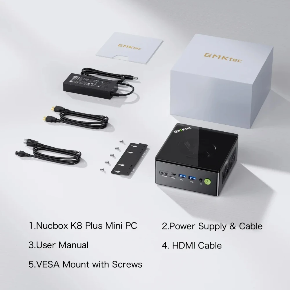Mini PC GMKtec K8 Plus AMD R7-8845HS NUCBOX Windows 11 Pro AMD
