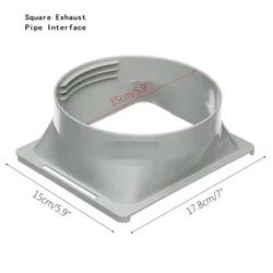 Adjustable Portable Air Conditioner Window Kit - Slide Plate & Wind Shield Accessories (Square  Interface)