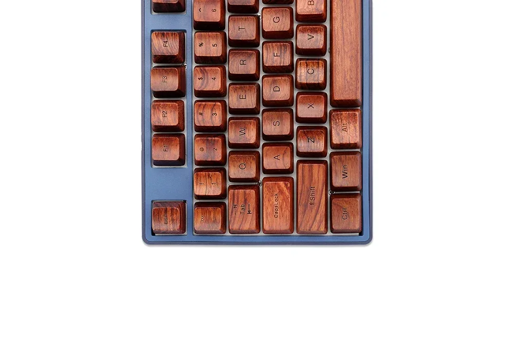 KPREPUBLIC-teclas de madera LOOP 104, accesorio de madera, nogal