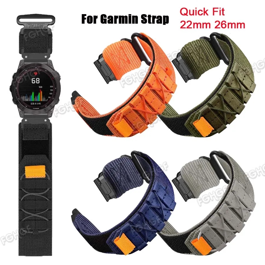 Durable Nylon QuickFit Watch Band Bracelet - Adjustable Strap in Multiple Sizes