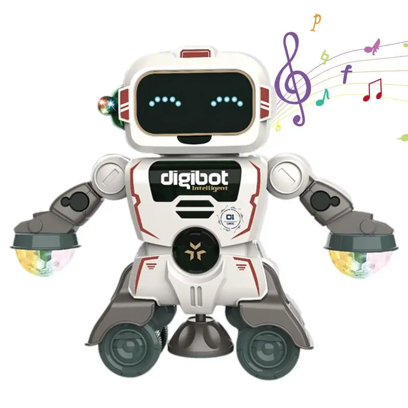 

Танцевальный робот, игрушка с мигающими огнями и танцевальной музыкой, 360, спиннинг тела, креативные детские музыкальные игрушки для детей, день рождения, молодежи, мальчиков