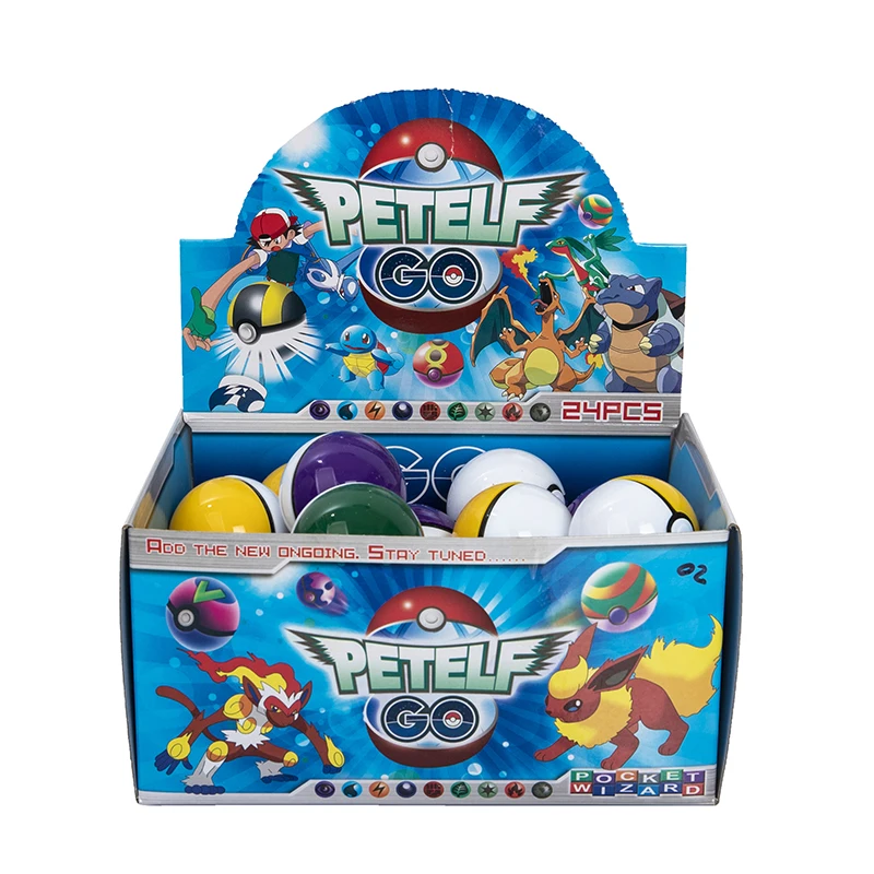 Pokemon PokeBall Model 24Pcs/Set 5CM Anime Figure Pikachu Pocket Monster Pet Elf Dolls Toys
