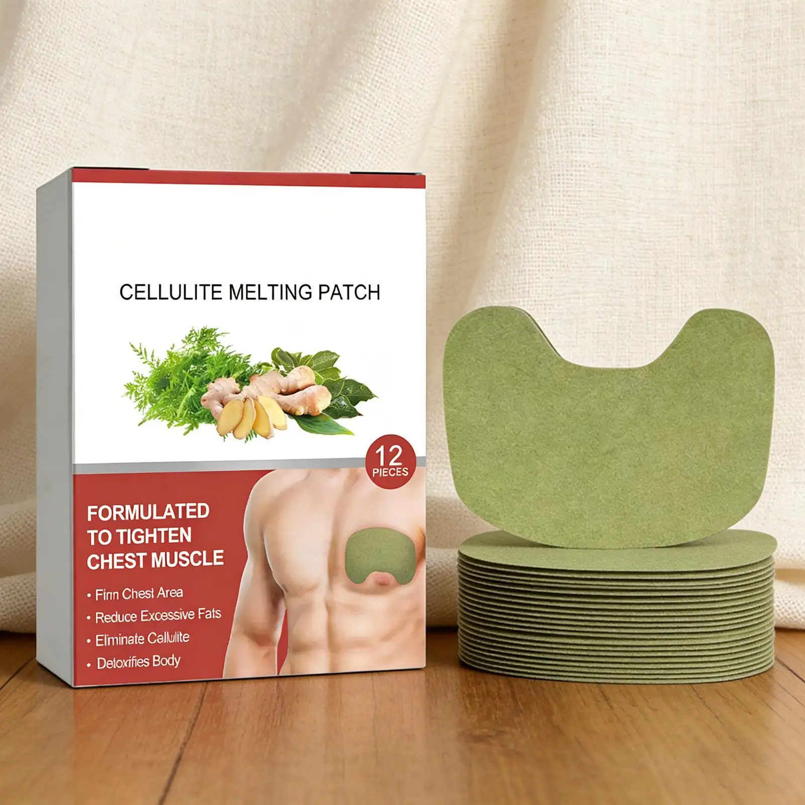 12 pieces Men's Invisible Breast Sticker Breast Upright Lifter Enlarger Patch For Boyfriends Husband Male Friends 2
