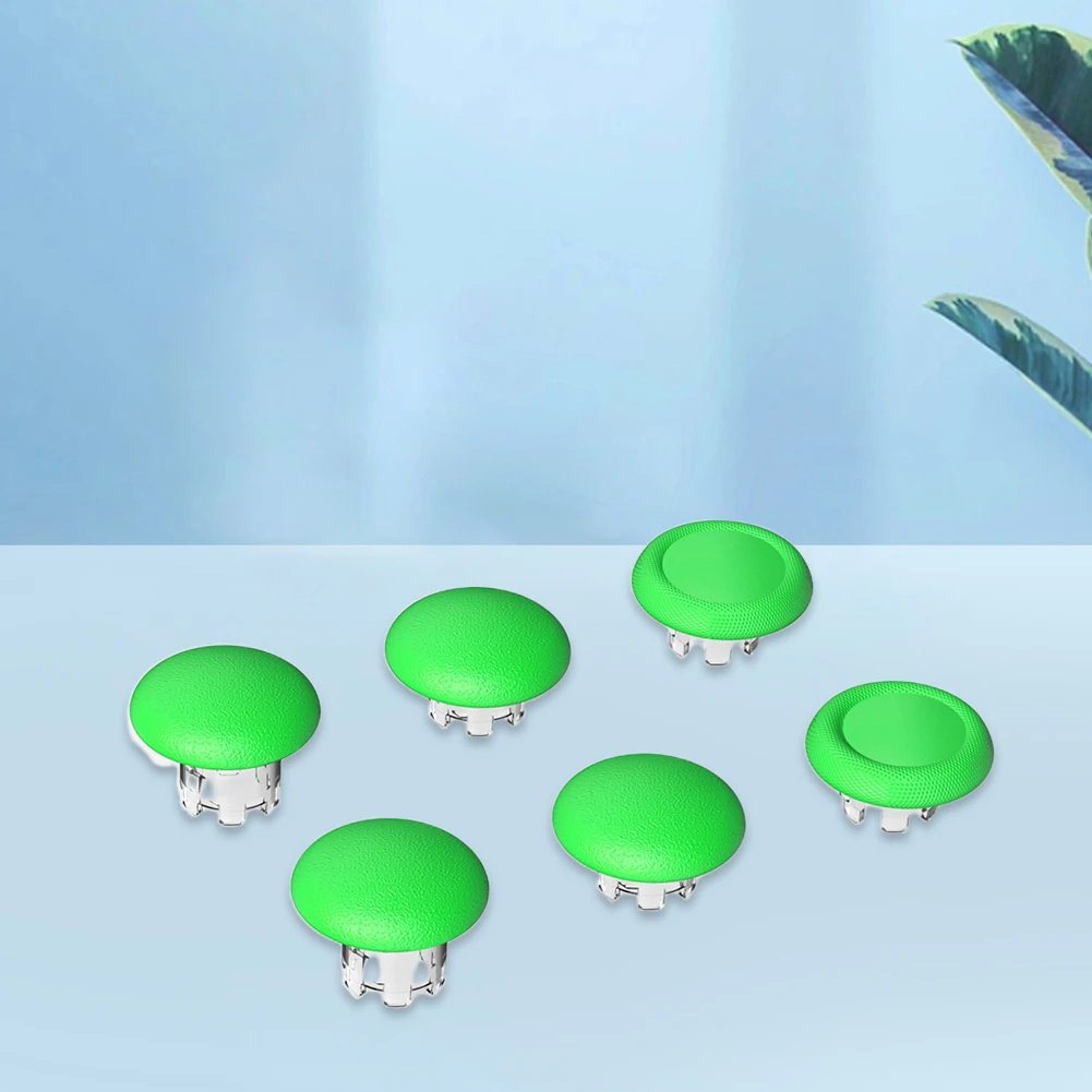 6개 조이스틱 커버 미끄럼 방지 조이스틱 엄지 스틱 그립 캡 보호 액세서리 PS5 엣지 엘리트 조이스틱 게임패드용