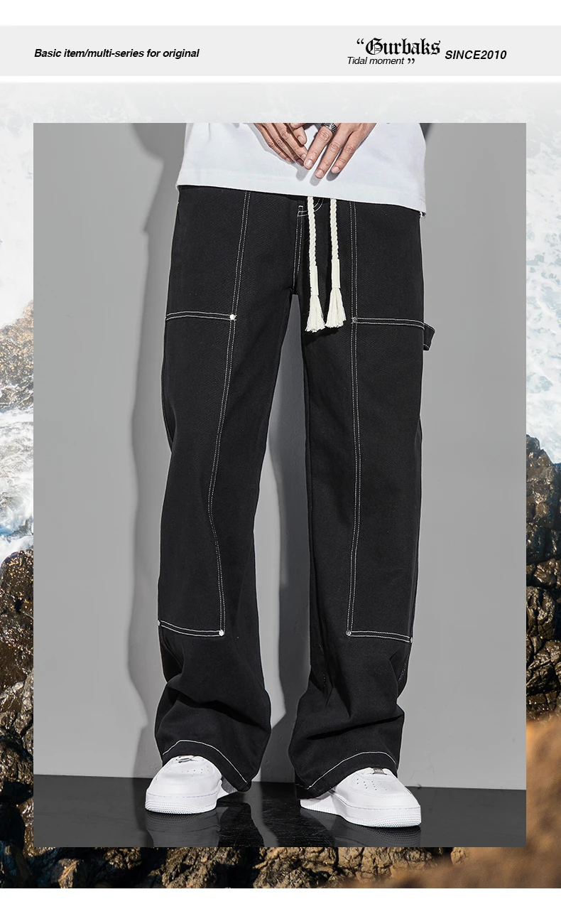 Description Picture 2 of itemYOA Spring/Summer Workwear Floor Mopping Jeans