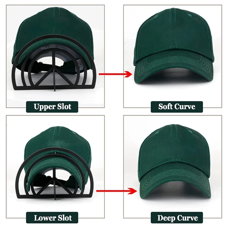 

2pcs Hat Brim Bender Hat Edges Curving Band for All Type Caps Accessories G2AB