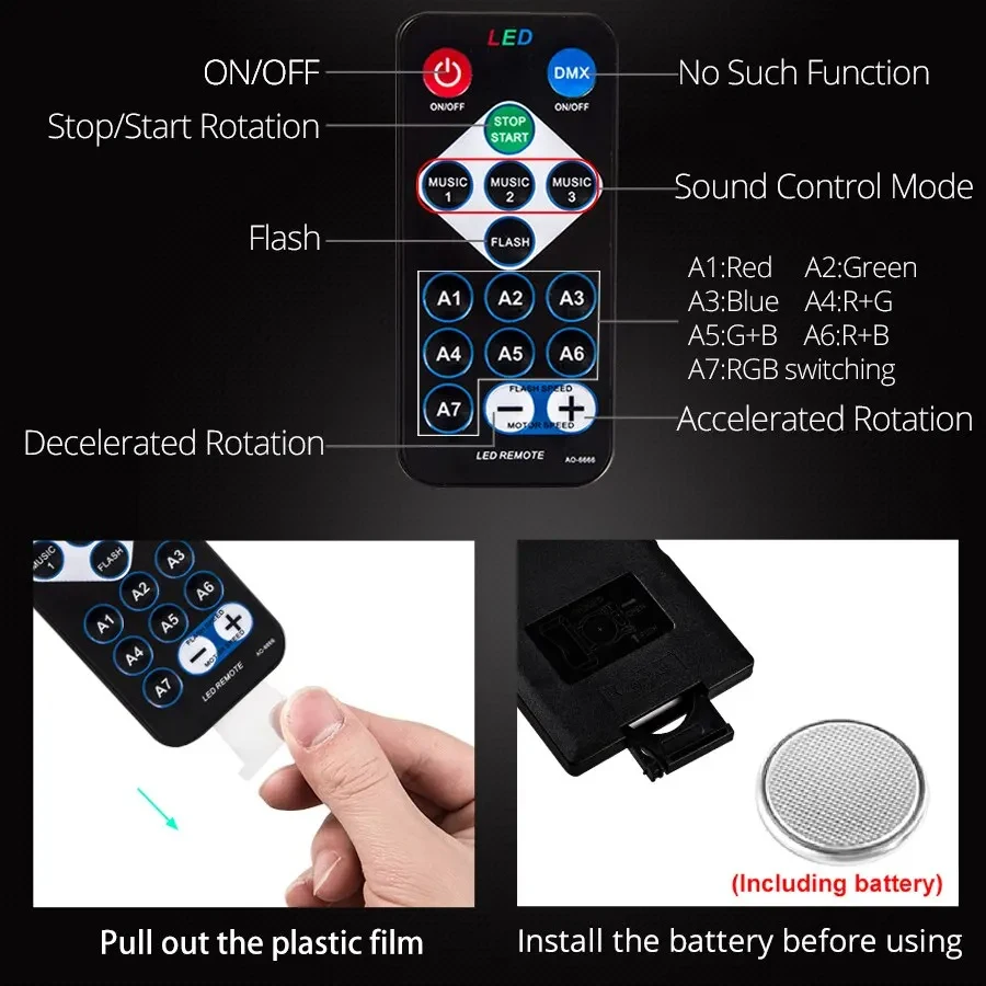 RGB Led 디스코 나이트 라이트 스트로브 램프 홈 파티 클럽 바 댄스 크리스마스 선물 무대 조명 효과 사운드 활성화 EU USB