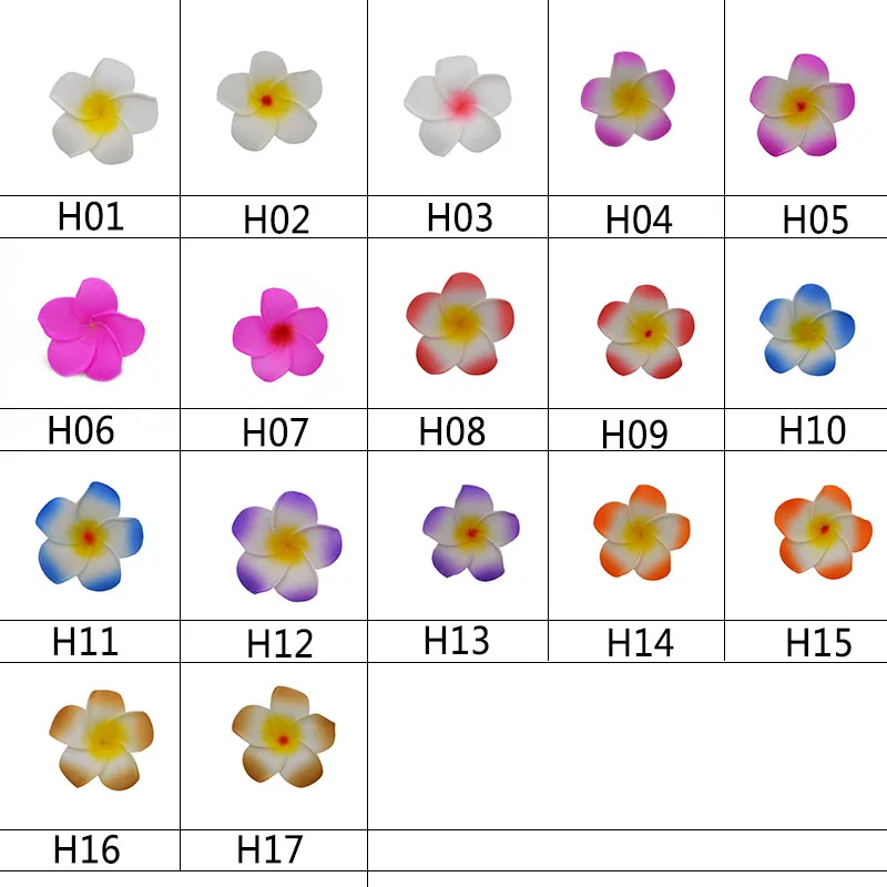 10Pcs/lot Plumeria Hawaiian PE Foam Frangipani Artificial Flower Headdress Flowers Egg Flowers Wedding Decoration Party Supplies