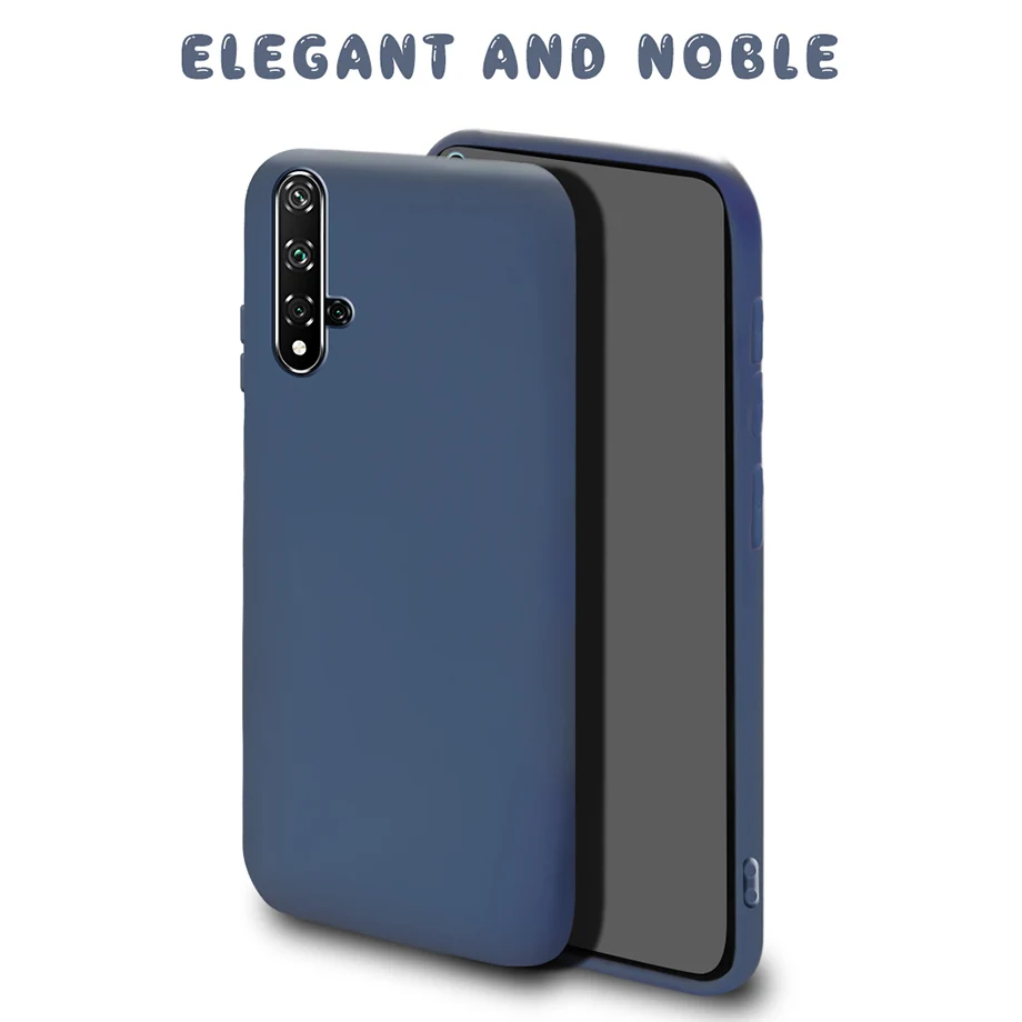 Case For Huawei Nova 5T Phone Case shockproof Candy Color TPU Liquid Silicone Soft Back Cases Cover for Huawei Nova 5 T Nova5T — view 5
