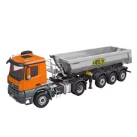 1/14 Kabolite 5801 RC Tractor Truck  With Dumper Trailer Radio Painted Finished Cars Vehicle Light Sound Model Toys for Boys 2