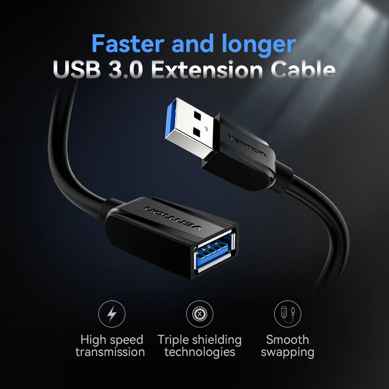 Premium USB 3.0 Male to Female Extension Cable