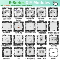 BSEED EU Smart Zigbee Socket Plastic/Glass Frame APP Control Power Electric Function Key Outlet Wall Socket For Smart Life - Image 3