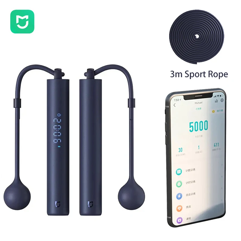 MijiaSmartSkippingJumpRopeDigitalCounterWithSportsHealthApp