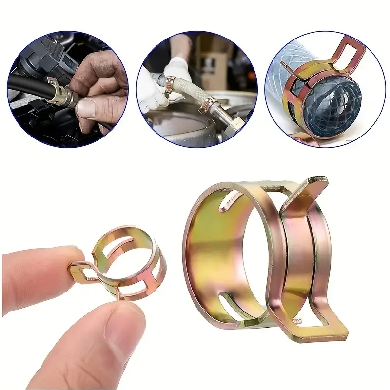 Colored Galvanized Hoop Ring boxed 75/90Pcs M6-18 Casing Clip hoop ring