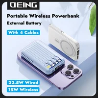 4 in 1 Macsafe Power Bank 10000mAh 22.5W Cable Super Fast Charging Battery Magnetic Wireless Powerbank For iPhone Xiaomi Samsung 2