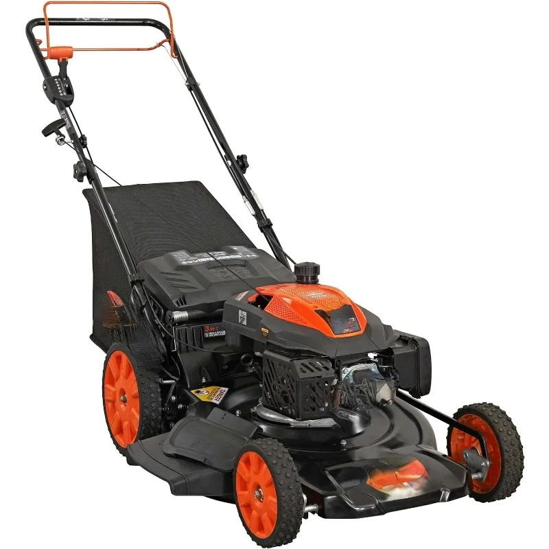 

22 дюйма 201cc Select PACE 6 Speed CVT High Wheel RWD 3-в-1 газовая самоходная газонокосилка, Черная