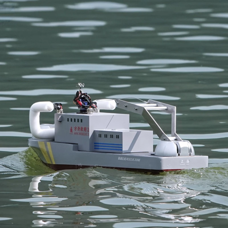 Remote Control Ship Model Clover Rotatable Camera Salvage 2 Finished Ship Model 7596 with Motor 6