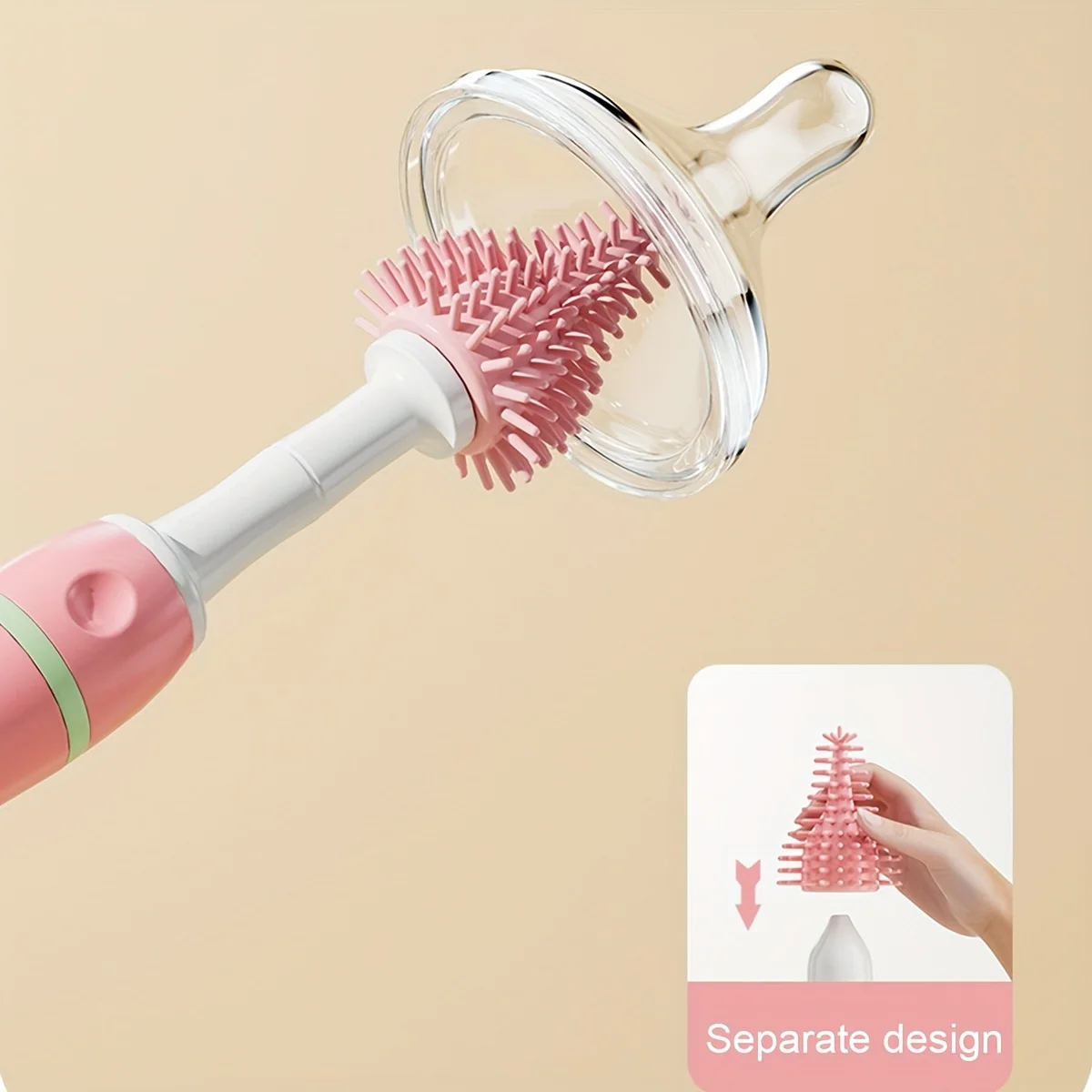 Baby Bottle Brush, Bottle Cleaning Brush, For Household, With Drain Holder Pacifier Brush Straw Brush
