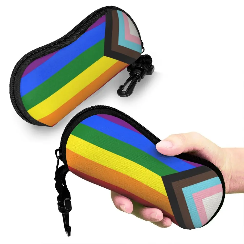 Оригинальные солнцезащитные очки Love Wins Pride в полоску, портативный ...