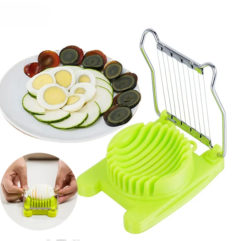 Egg Cutter Stainless Steel 1-Pack for Making Fruit Salad Children's Food Manual Cooking Machine Kitchen Tools