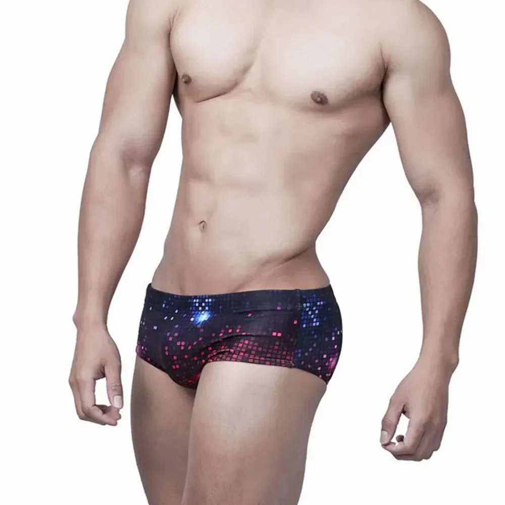 Sexy Swimwear Swim Brief Bikini Boxer Trunks Men Swimsuits Brazilian Cut Bathing Suit Quick Dry Boardshorts Surf Beach Shorts