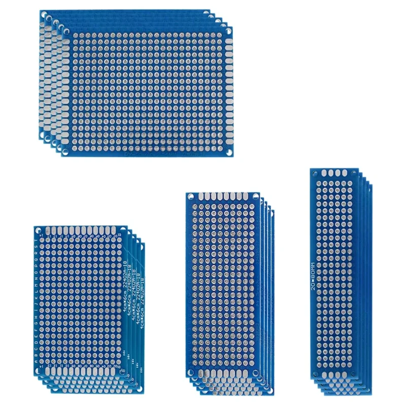 20PCS/Lot Double sided PCB Board 2x8 3x7 4x6 5x7cm Universal PCB Experiment Blue Prototype Circuit Boards Diy pcb board