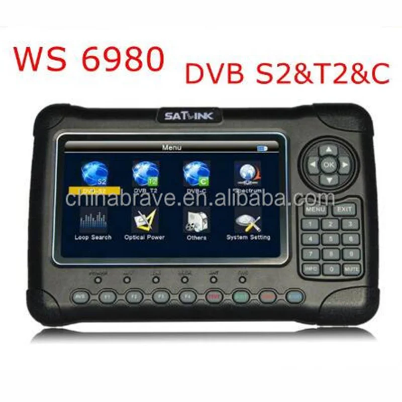 

good quality ws-6980 DVB-S2/T2/DVB-C digital HD satellite finder