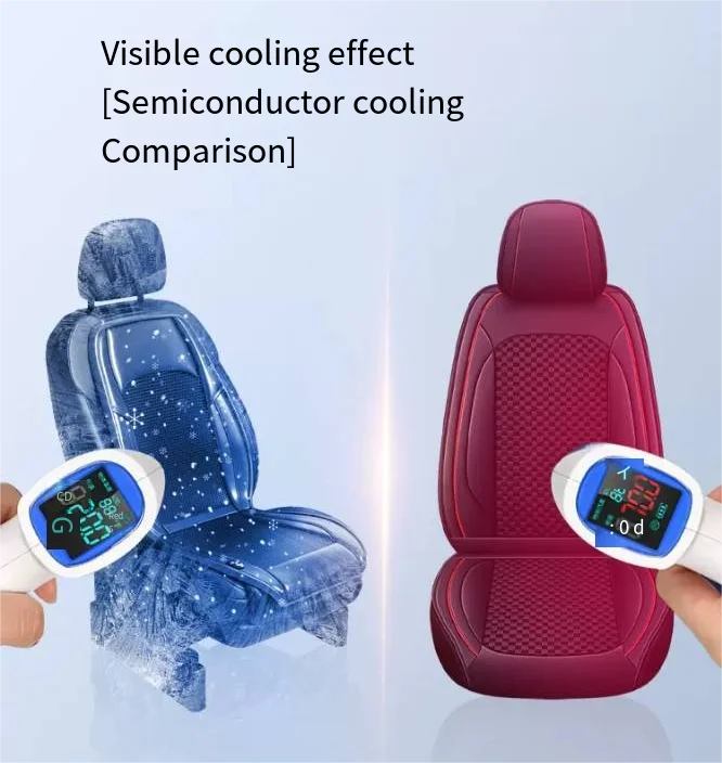 Simracing Sim 2V/24V Car Cool Air Seat Cushion Fan Blowing Cool Summer Ventilation Cushion Seat Car Cooling Pat