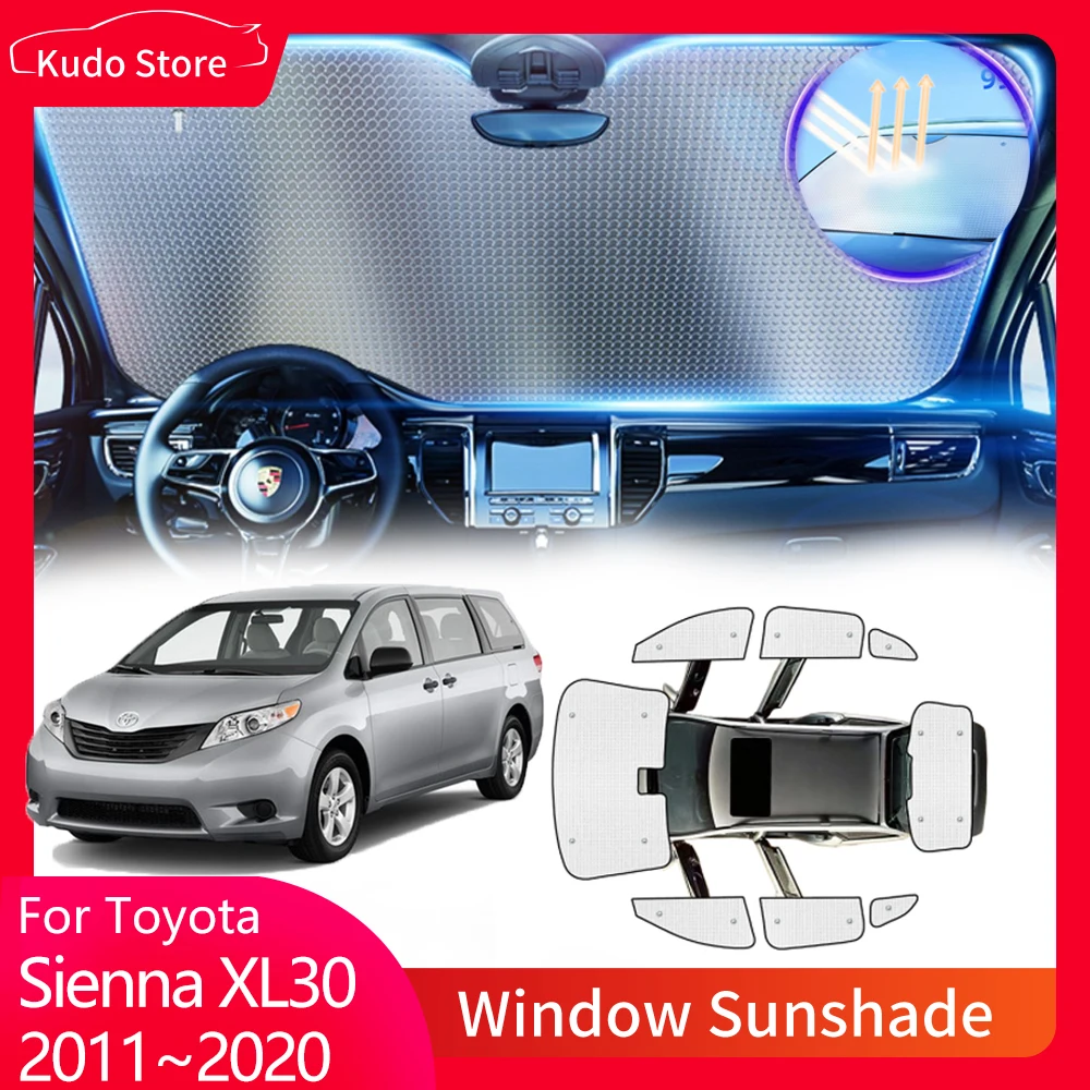 SUNYSGS Spiegelkappen Carbon Look - Für Toyota Sienna 2010-2020