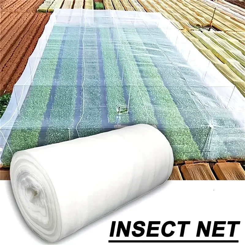 White 60 Meshs Garden Insect Protection Net for Plant Vegetables Fruit Care Cover Flowers Tiny Pests Control Anti-Bird Supplies